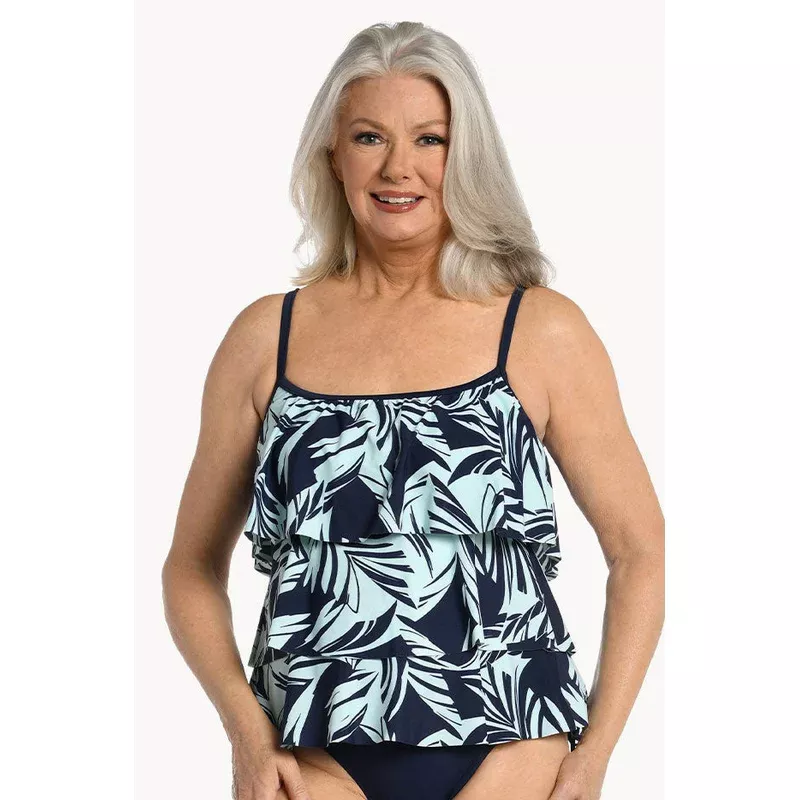 Coastal Palm Tiered Tankini Separate