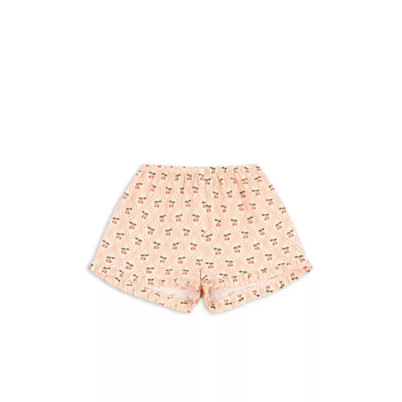 COCO SHORTS GOTS – cherry pink motif