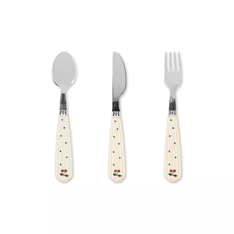 CUTLERY SET – navy dot