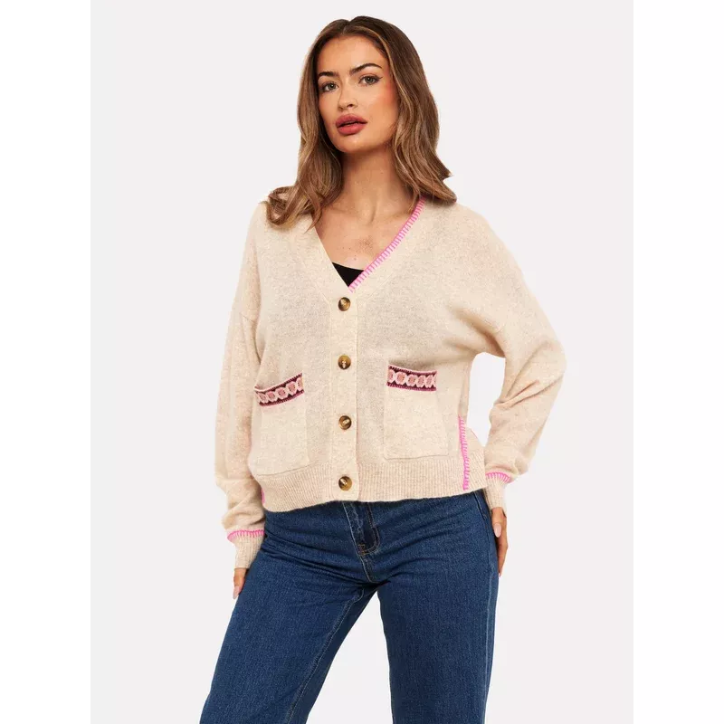CYGNET MILA GEO CARDIGAN
