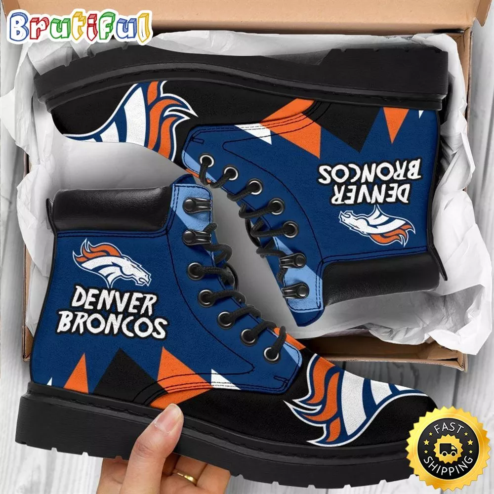 Denver Broncos Boots Shoes Funny Gift Idea