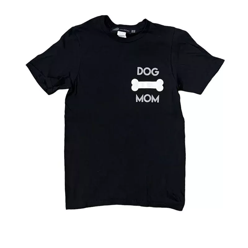 DOG MOM BLACK T-SHIRT