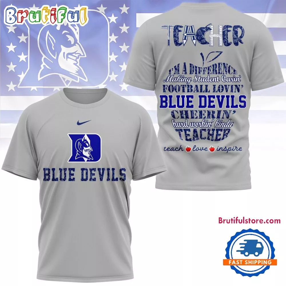 Duke Blue Devils Teacher Pride 2025 Unisex 3D Shirt