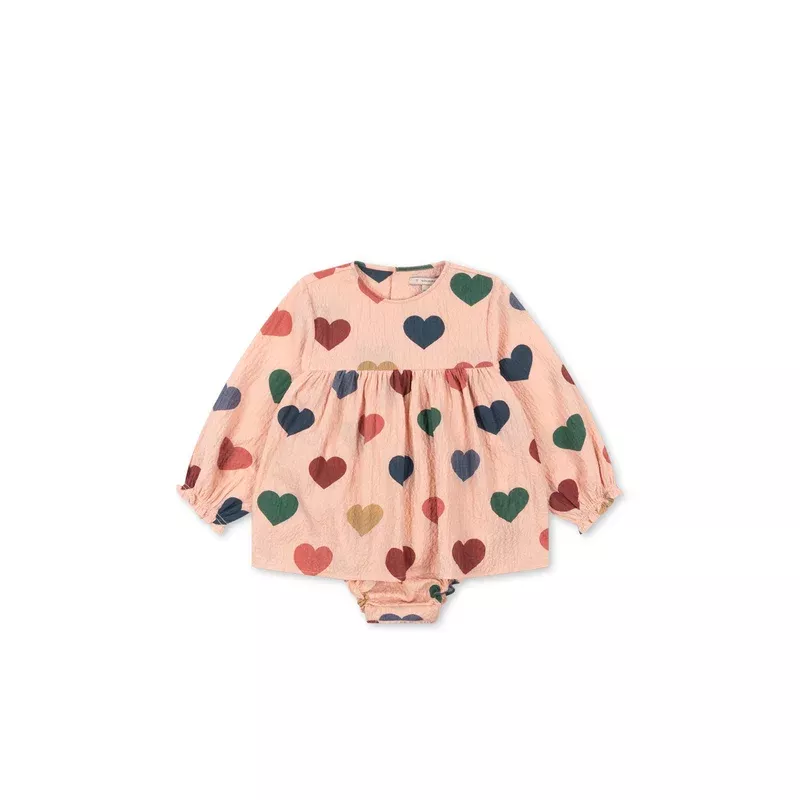 ELIN ROMPER – coeur rose color