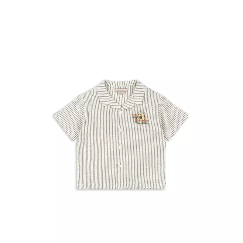 ELLIOT SS SHIRT GOTS – stripe bluie