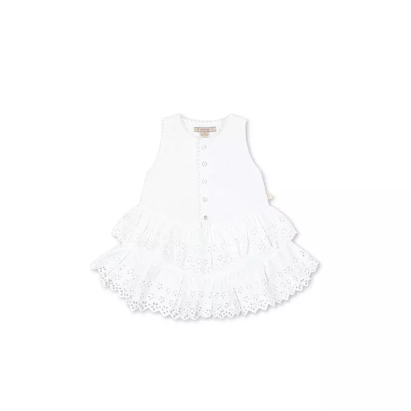EVELINA DRESS – bright white