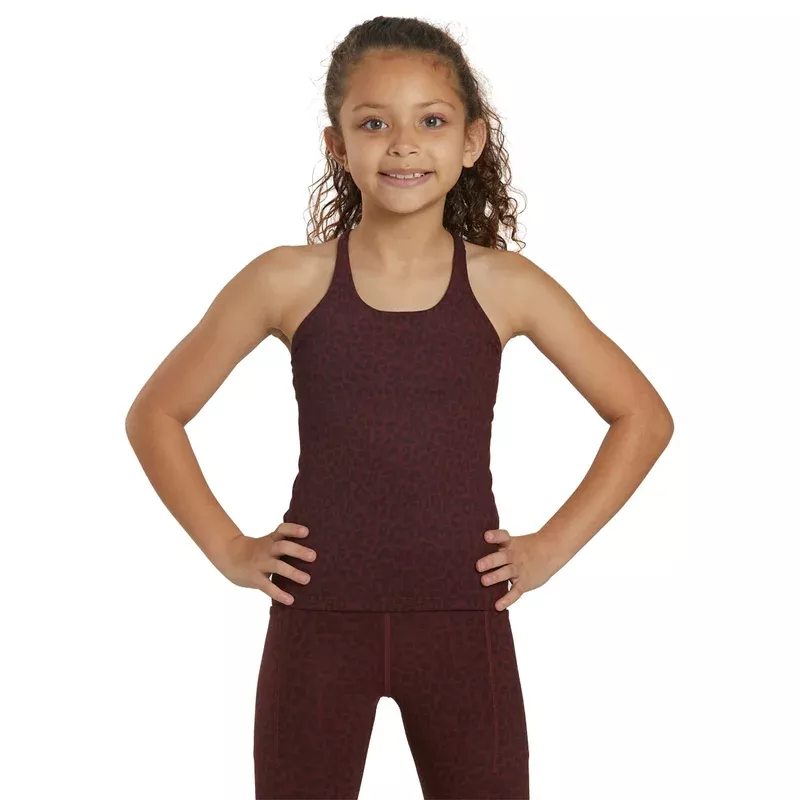 Everyday Yoga Girl Elevated Cheetah Support Tank