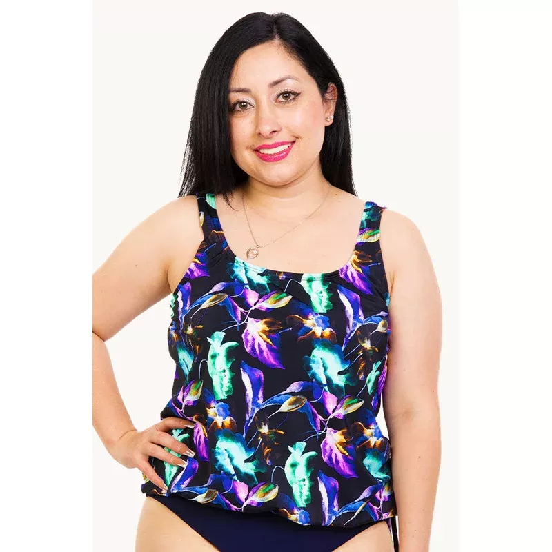 Exotic Meadow Blouson Tankini Separate