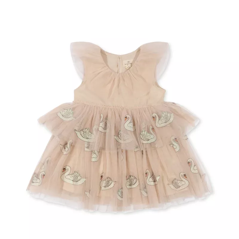 FAYETTE DRESS – swan glitter