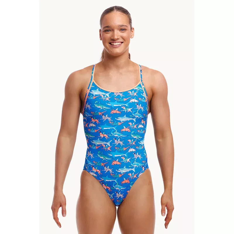 Fin Swimming Diamond Back One Piece