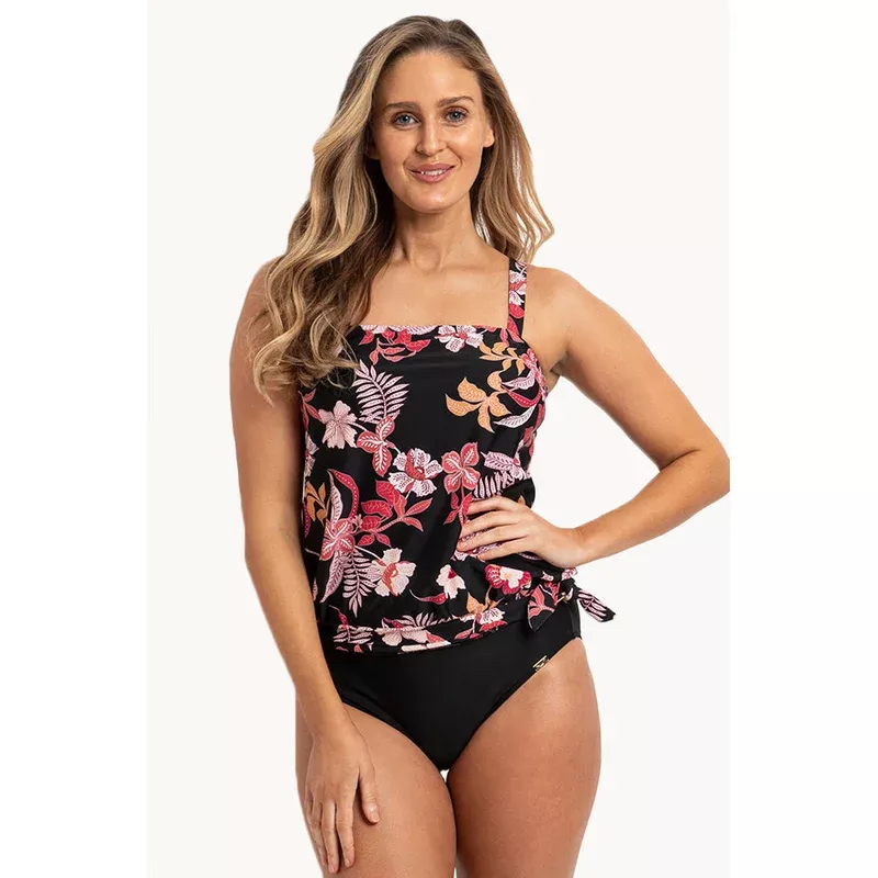 Floral Blouson Tankini Set