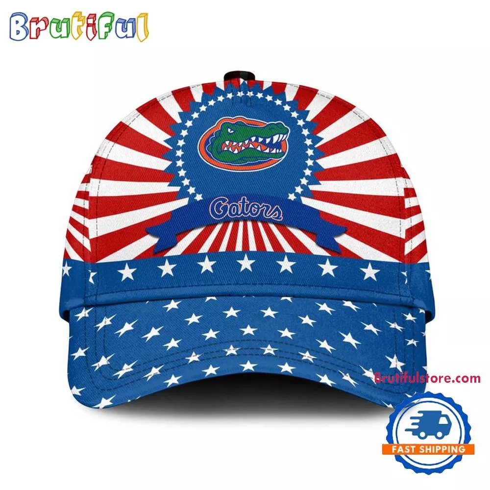 Florida Gators American Flag Pattern Independence Day Baseball Cap