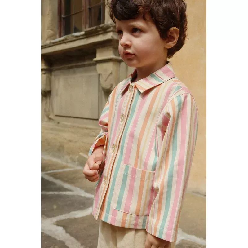 FRANKIE SHIRT JACKET – miami stripe