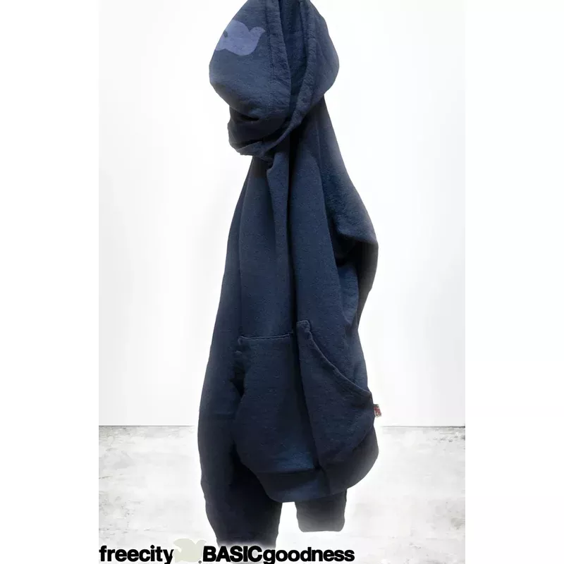 FREECITY BASICGOODNESS LIGHT TERRY/FLUFF HOODIE – MOONSHROOMS BLUES