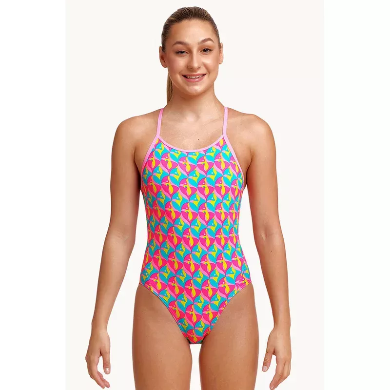 Girls Foxy Friends Diamond Back One Piece