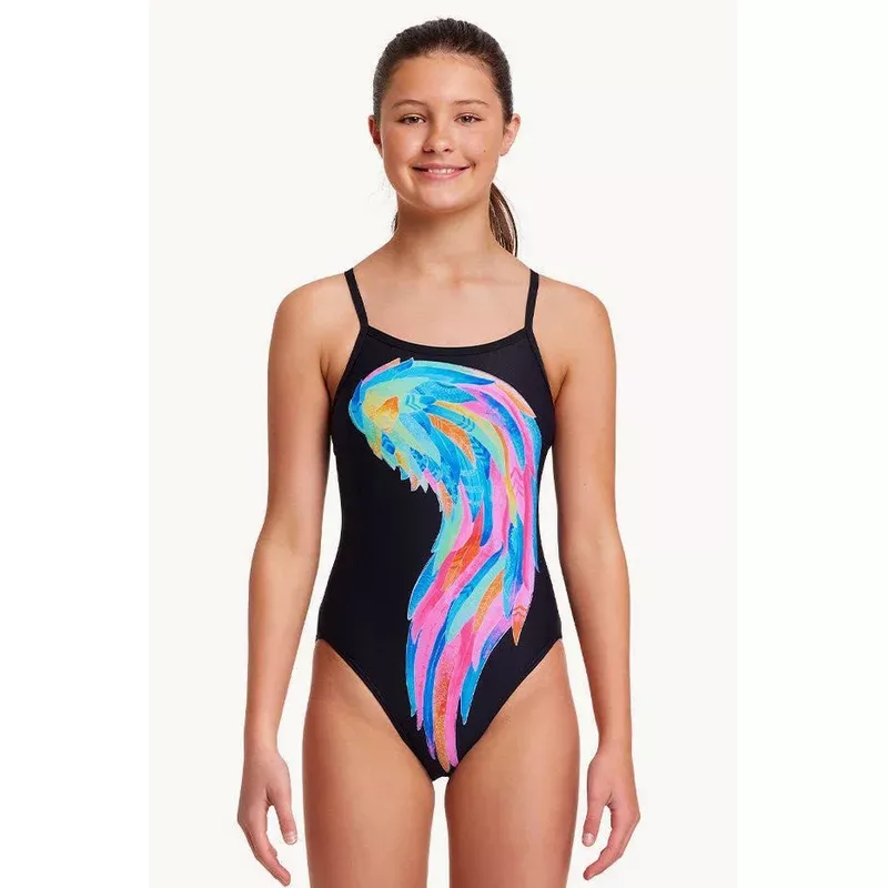 Girls Icarus Ink Single Strap One Piece