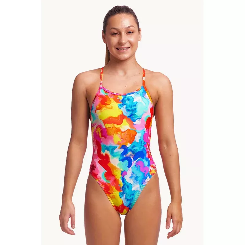 Girls Messy Monet Single Strap One Piece