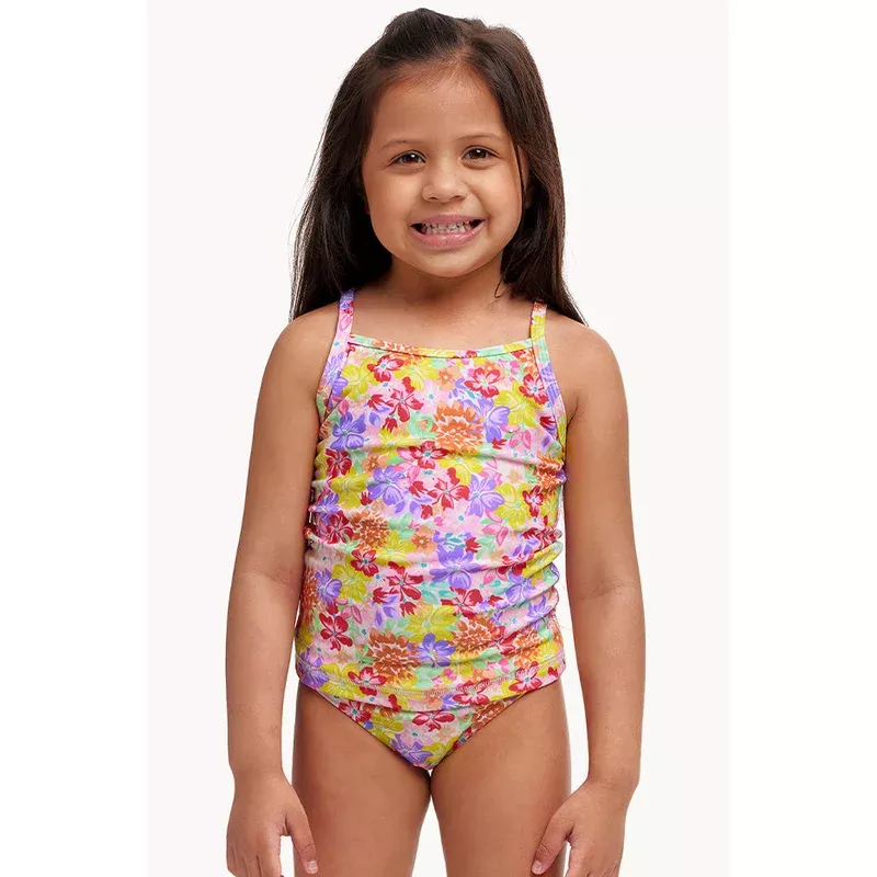 Girls Summer Garden Tankini Set