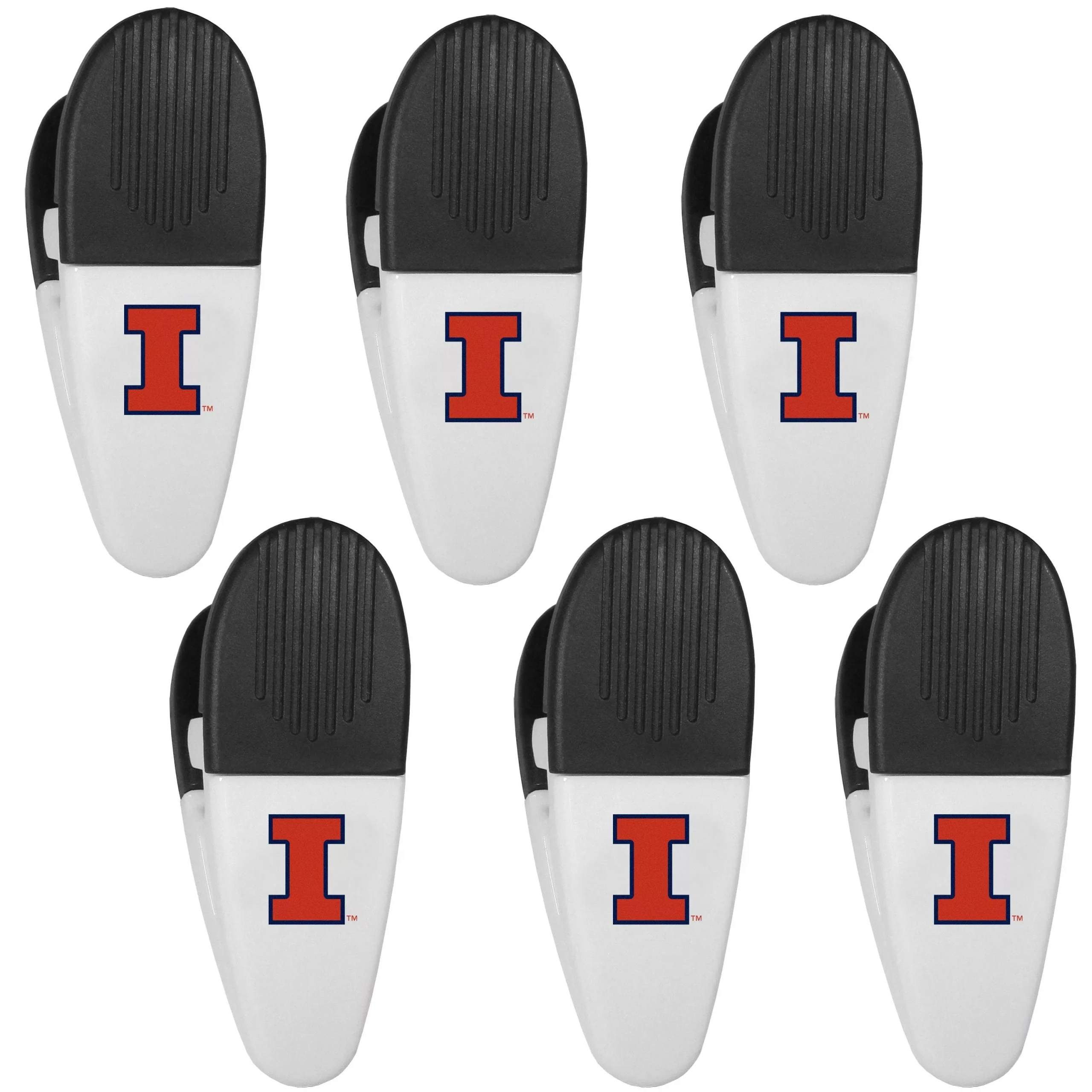 Illinois Fighting Illini Chip Clip Magnets, 6pk