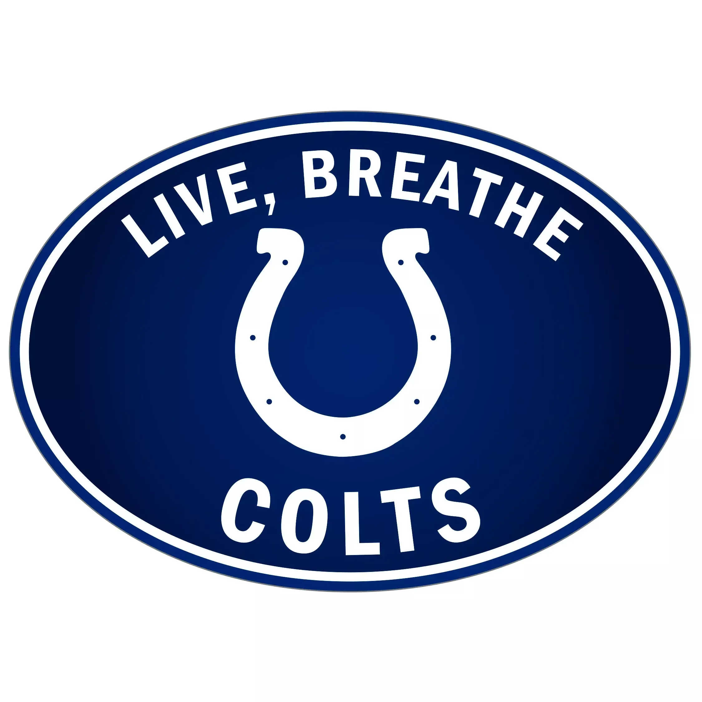 Indianapolis Colts Live-Breath Auto Decal