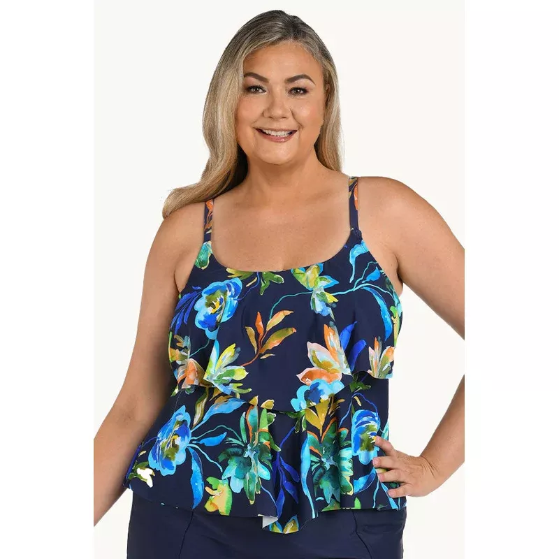 Indigo Vineyard Tiered Tankini Separate +