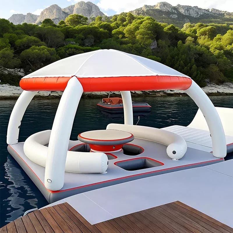 Inflatable Floating Dock Lounger for Water Events