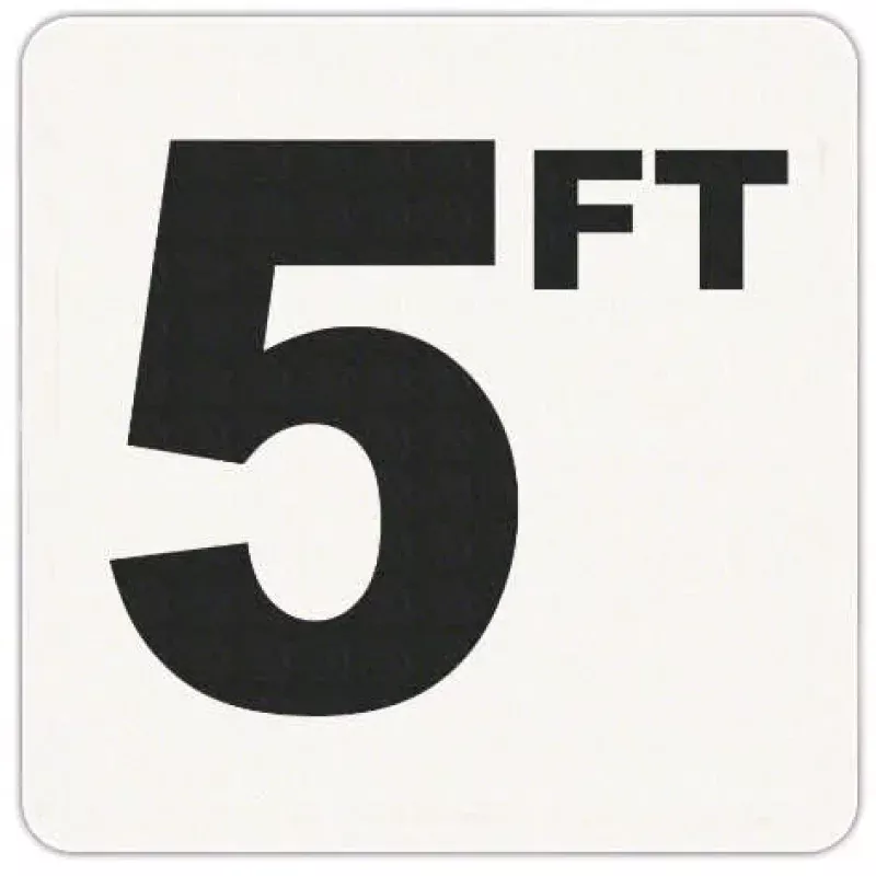 Inlays IncV6200505ft Vinyl Depth Marker6 x 6