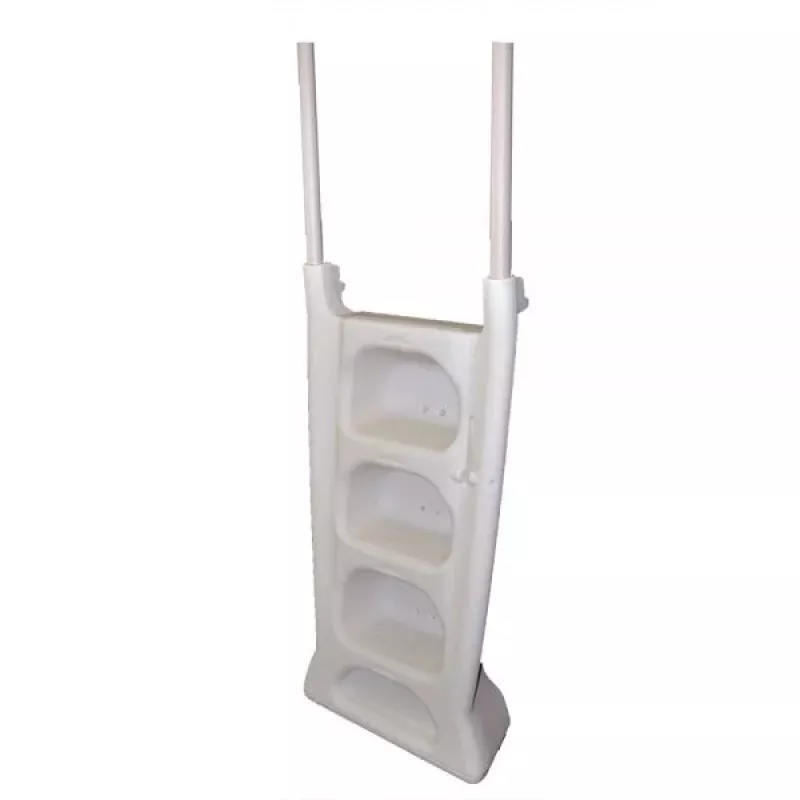 InnovaplasPG-7025A-Frame LadderWhite 4 Steps With Swing Up Outer Step