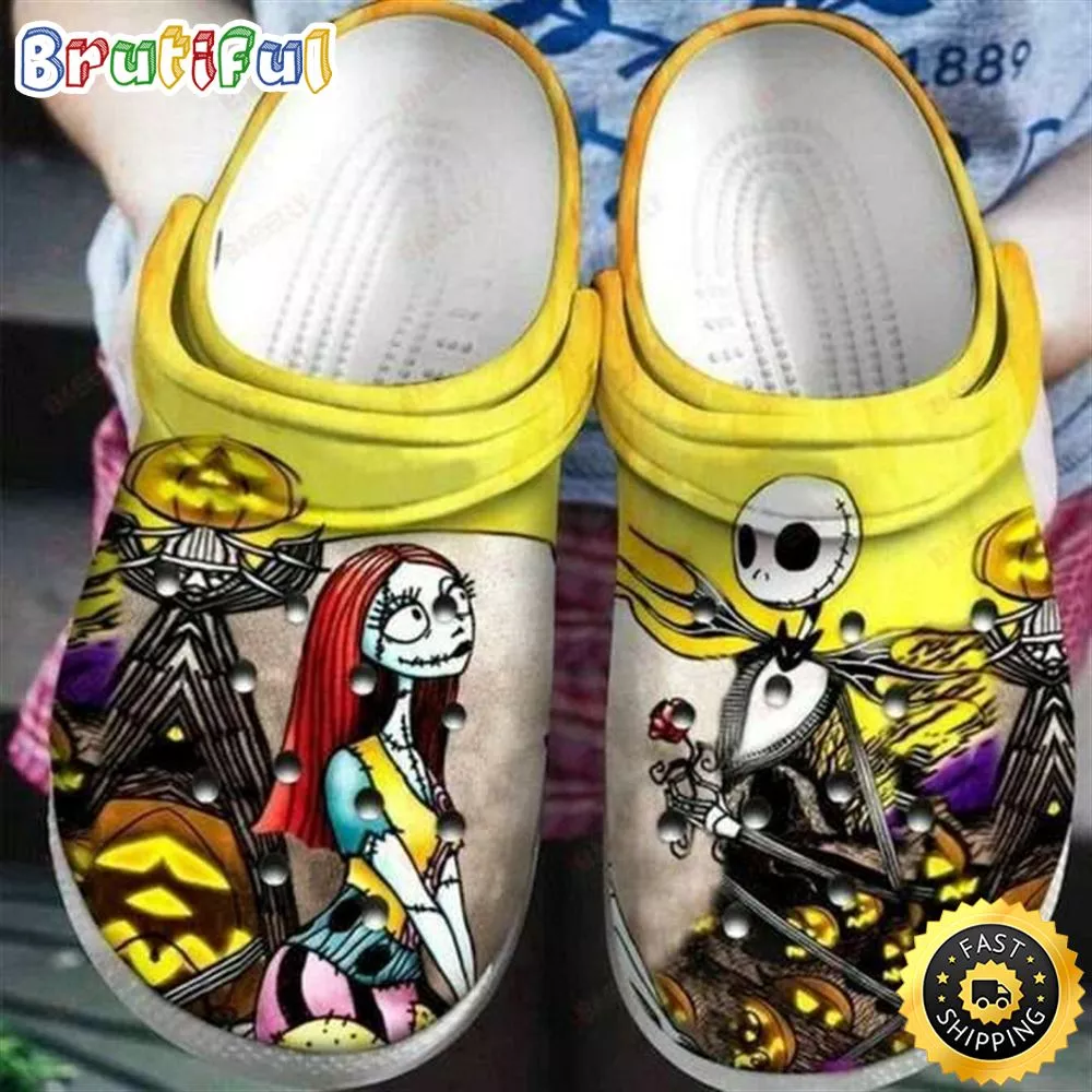 Jack Skellington Rose To Sally Nightmare Before Christmas Couples Clogs