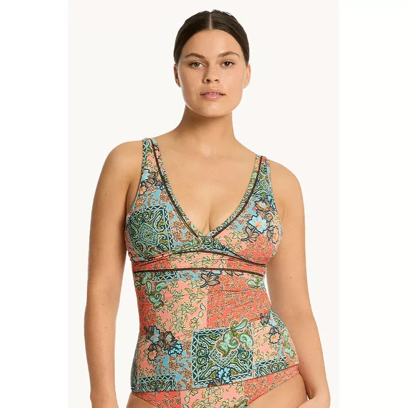 Java Spliced Longline Tri Tankini Separate