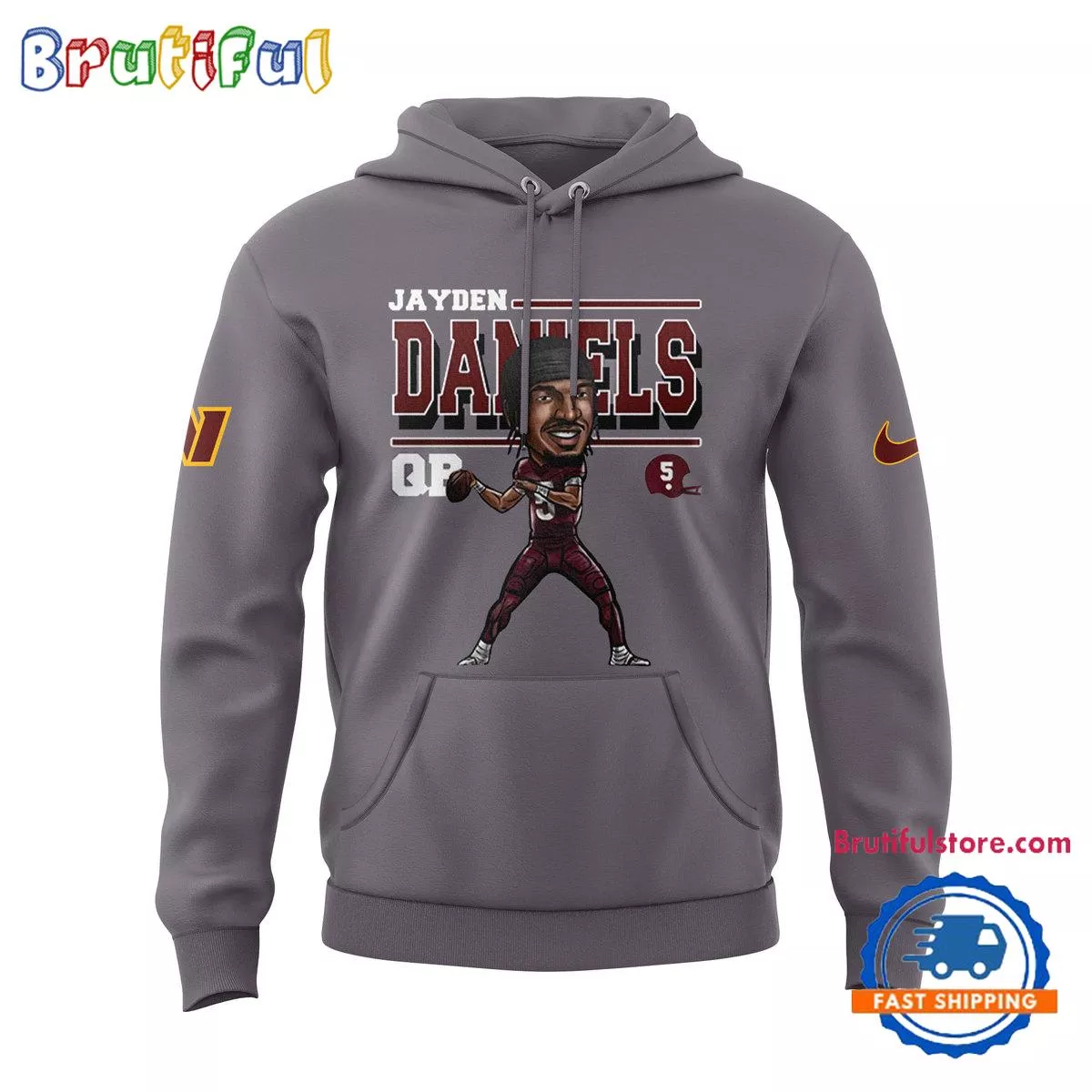 Jayden Daniels Washington Commanders Pops Hoodie