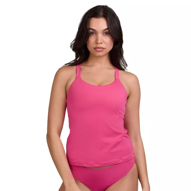 JOLYN Women’s Paula Solid Tankini Top