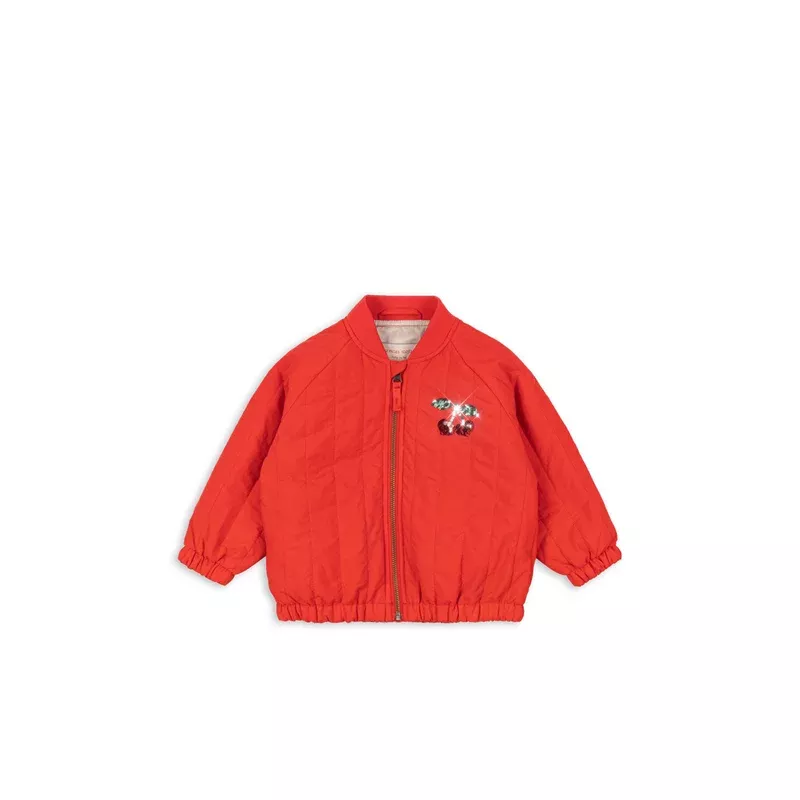 JUNO BOMBER JACKET – fiery red