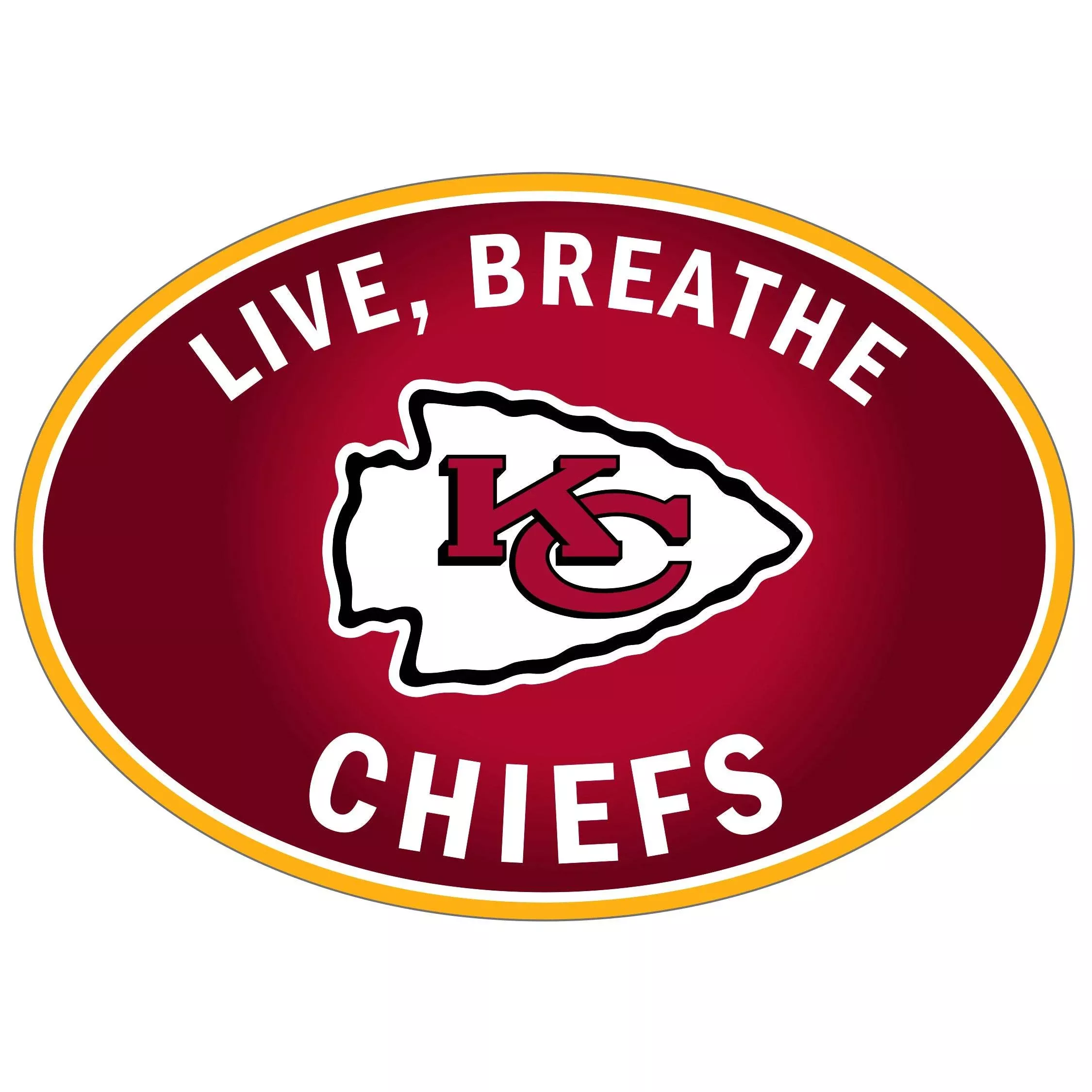 Kansas City Chiefs Live-Breath Auto Decal