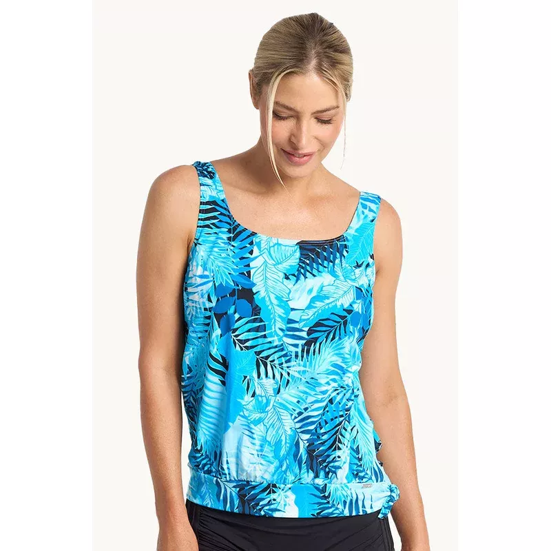 Keanu Scoop Neck Blouson Tankini Separate