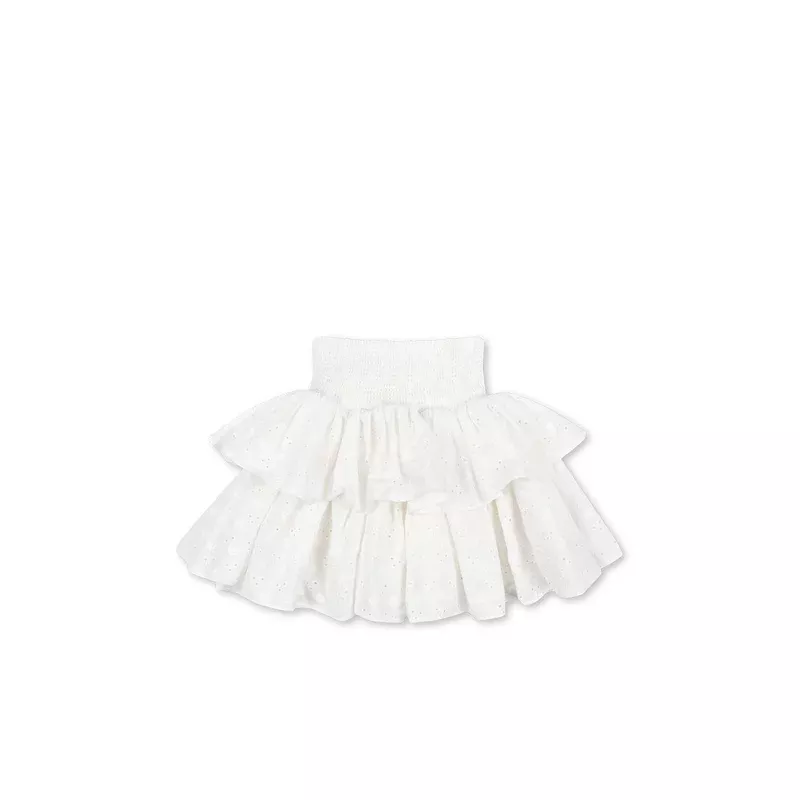LACEY SMOCK SKIRT – optic white