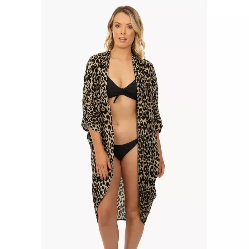 Leopard Long Cape