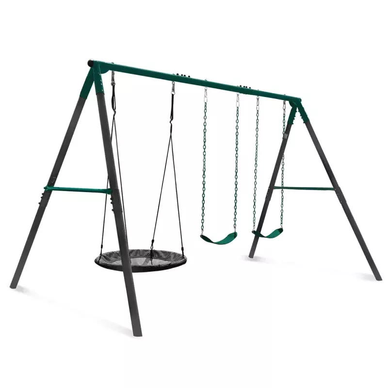 Lifespan Kids Commericial Grade Titan 3 Station Swing Set