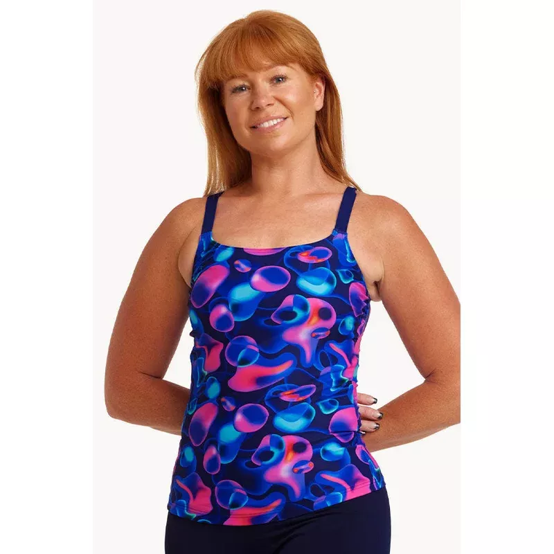 Liquid Lights Scoop Neck Tankini Separate