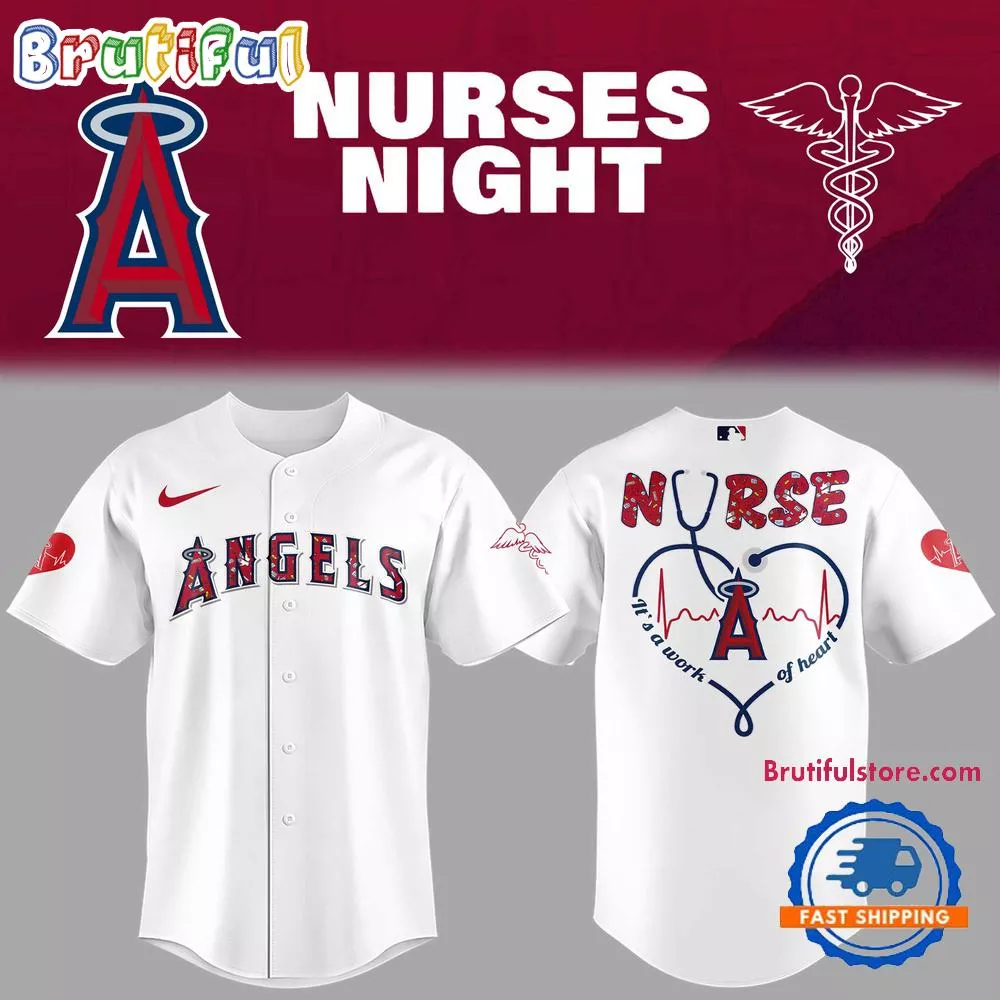 Los Angeles Angels Baseball NURSES NIGHT Limited Edition Jersey