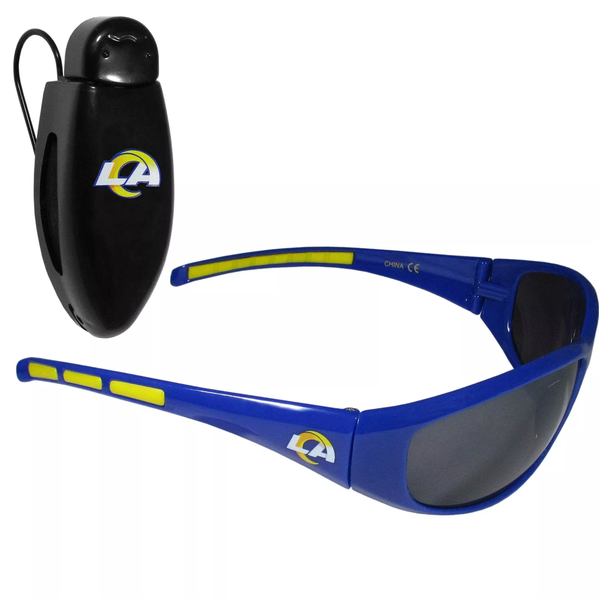 Los Angeles Rams Wrap Sunglass with Visor Clip