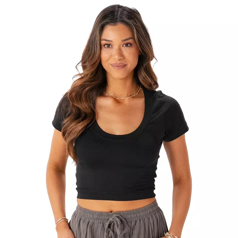 Lotus and Luna Yin Scoop Neck