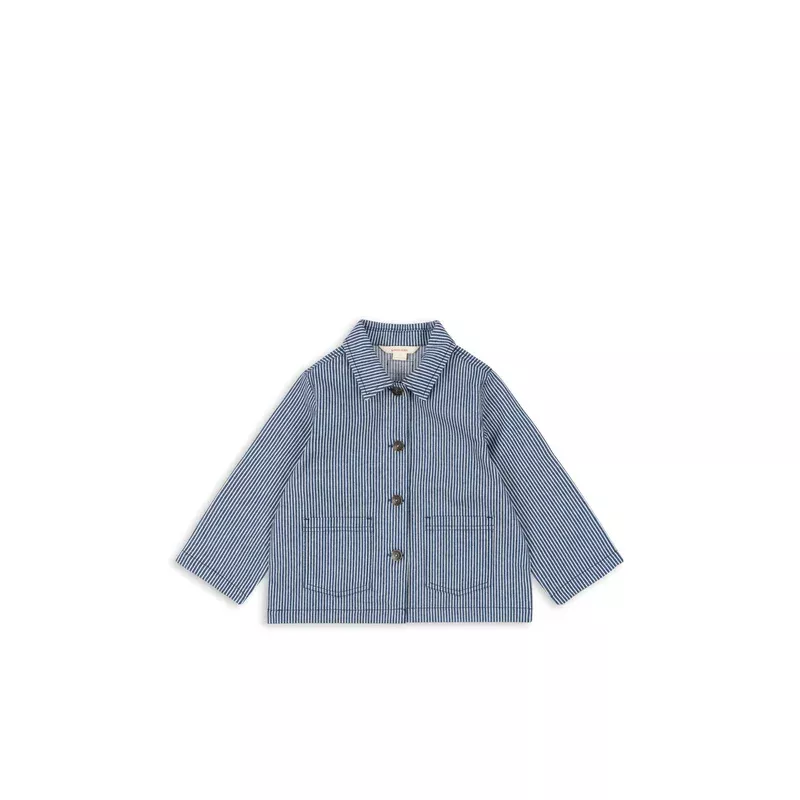 LUC SHIRT JACKET GOTS – blue stripe