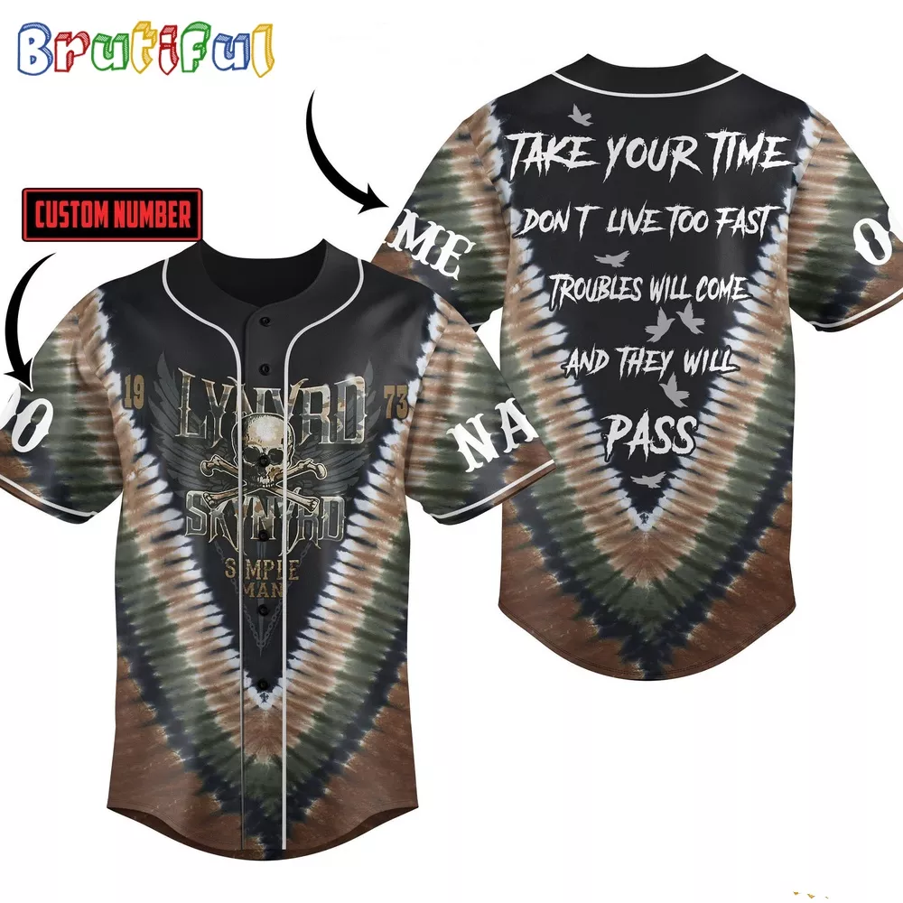 Lynyrd Skynyrd Simple Man 1973 Baseball Jersey