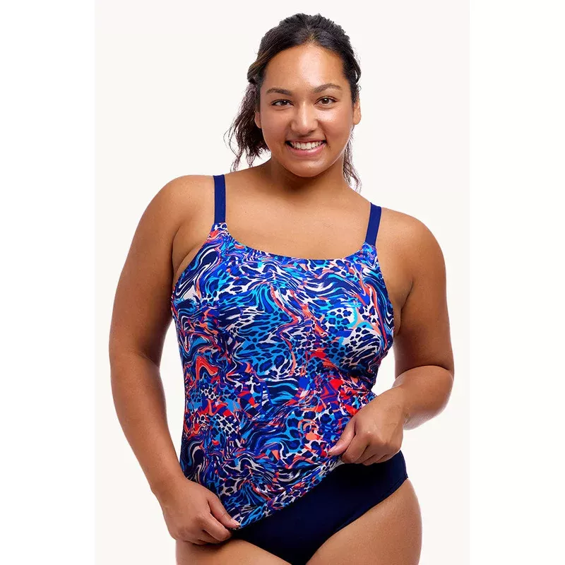 Mad Cat Scoop Neck Tankini Separate