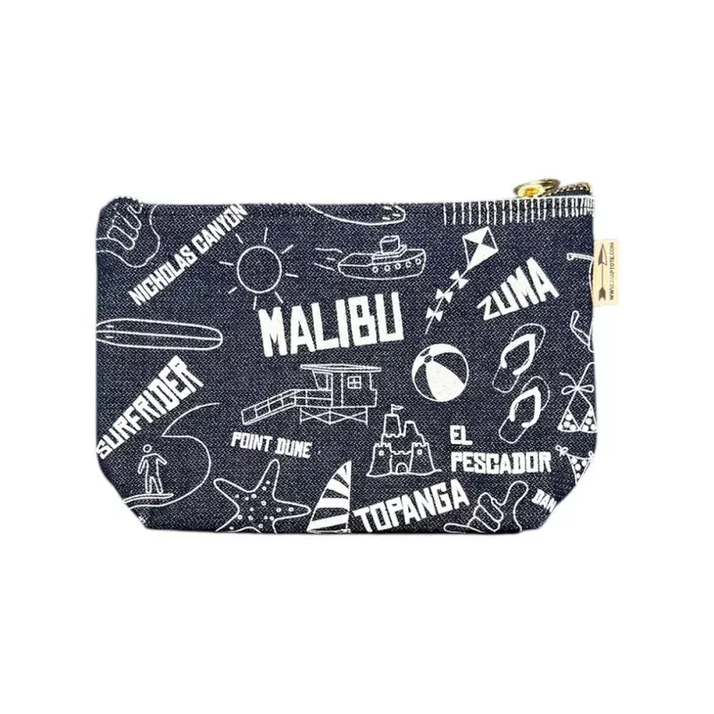 MALIBU DENIM ZIP POUCH