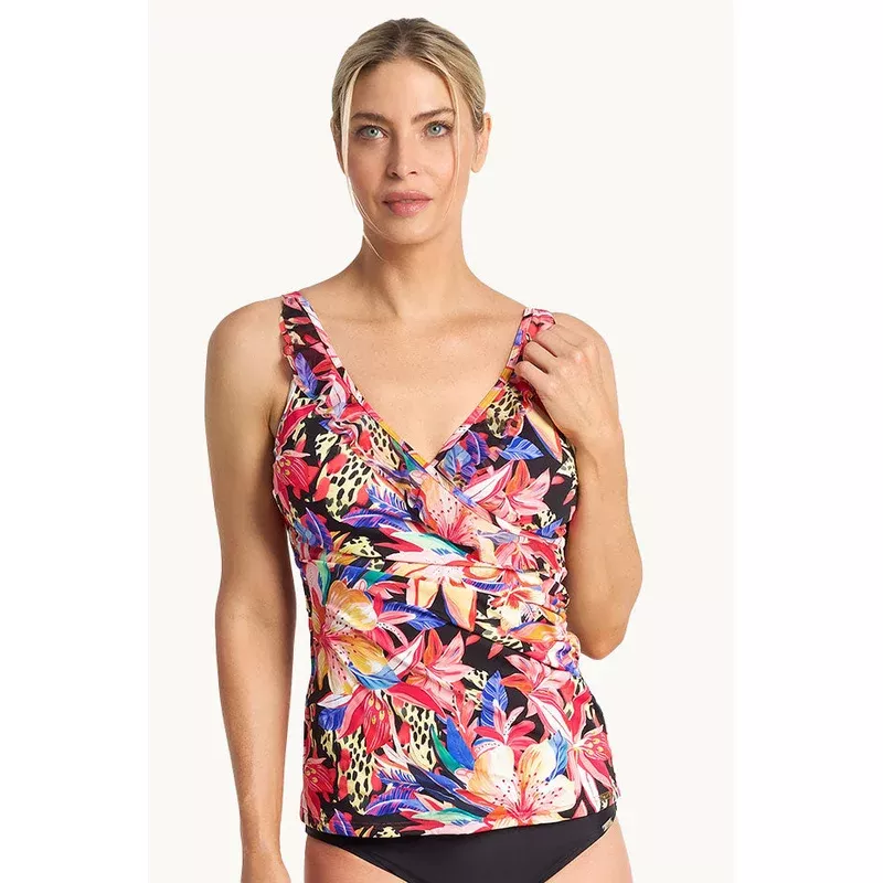 Mandalay Frill Cross Over Tankini Separate