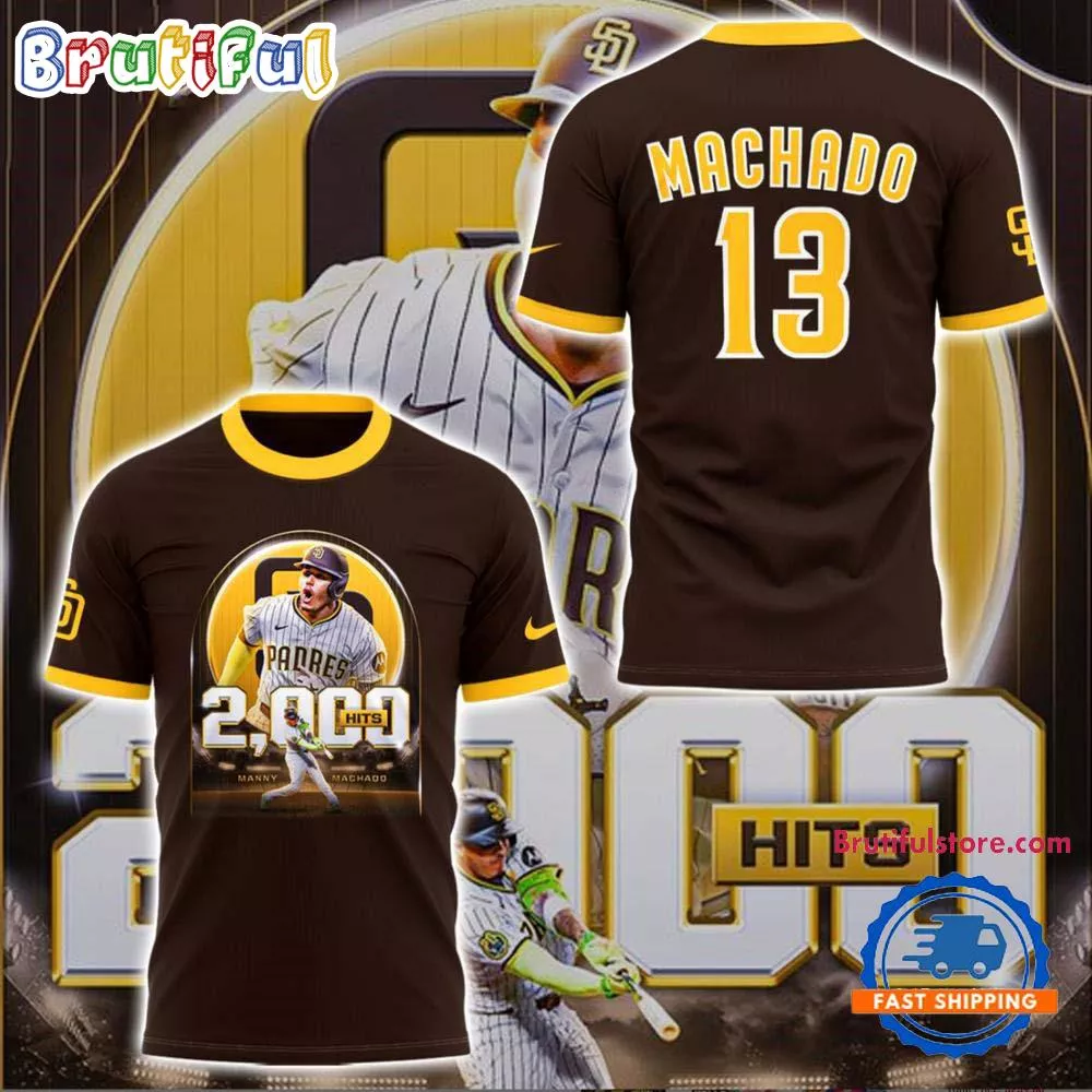 Manny Machado 2000 Hits New T Shirt