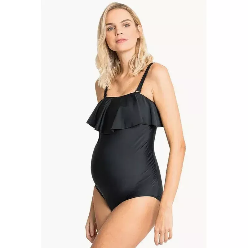 Maternity Ruffle One Piece