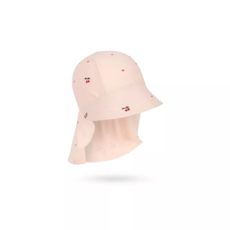 MERLE FRILL SUN HAT – cherry coeur rose